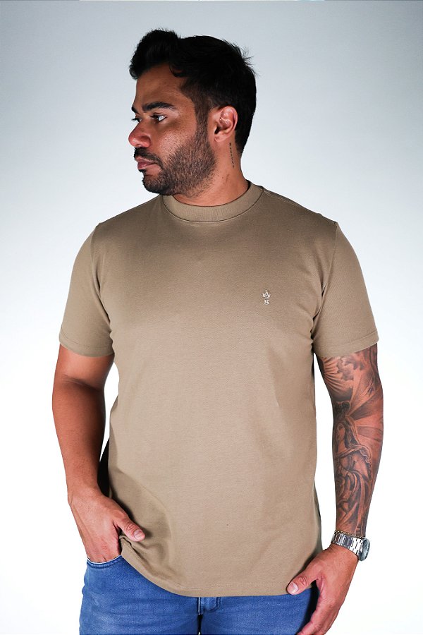 Camiseta Texturizada Bege Bruder