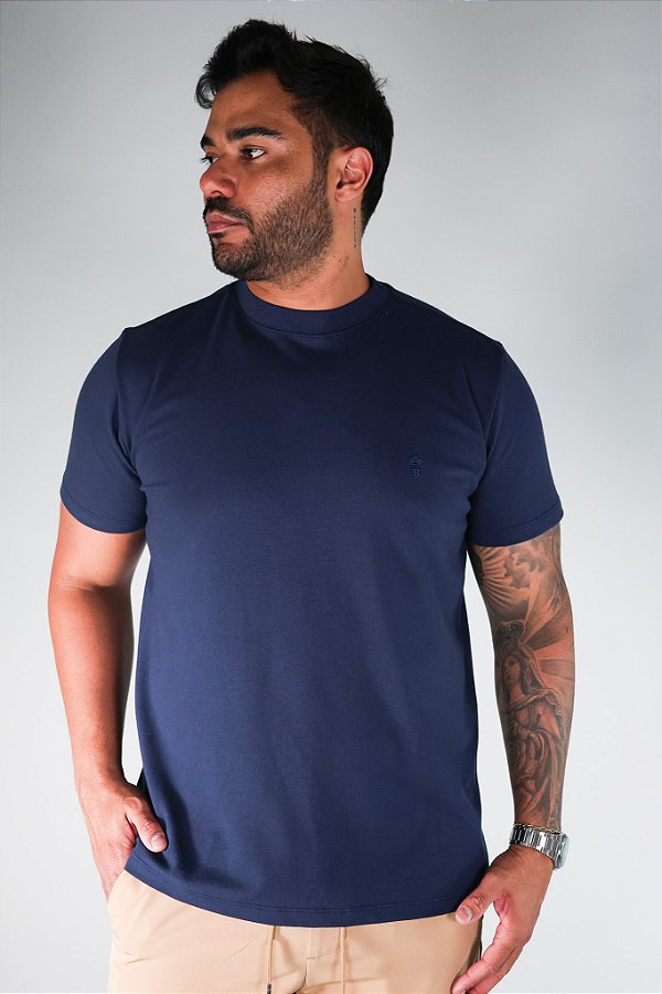 Camiseta Texturizada Marinho Bruder