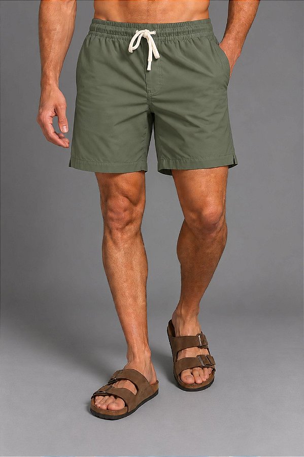 Shorts 100% Algodão Verde Bruder