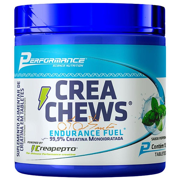 Creatina em Tabletes Mastigáveis Creapepto Performance Nutrition 100 Tabletes