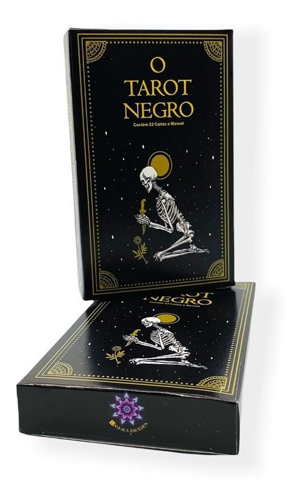 Baralho O Tarot Negro De Marselha Tarô 22 Cartas E Manual - Loja