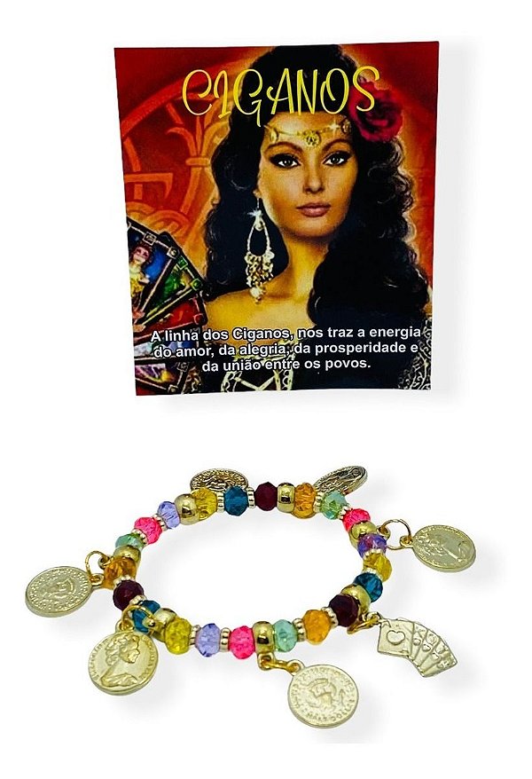 Pulseira Ciganos Ajustável Umbanda e Candomblé