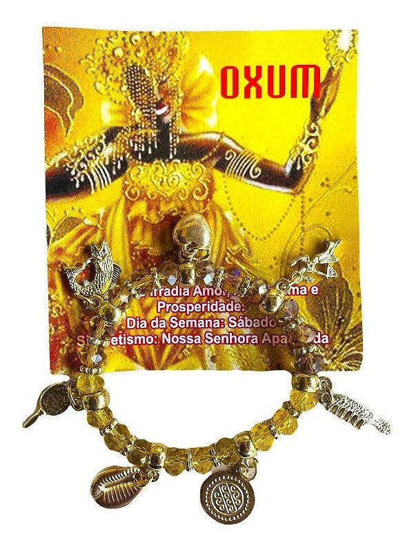 Pulseira De Orixás Entidade Umbanda Artigo Acessório Oxum