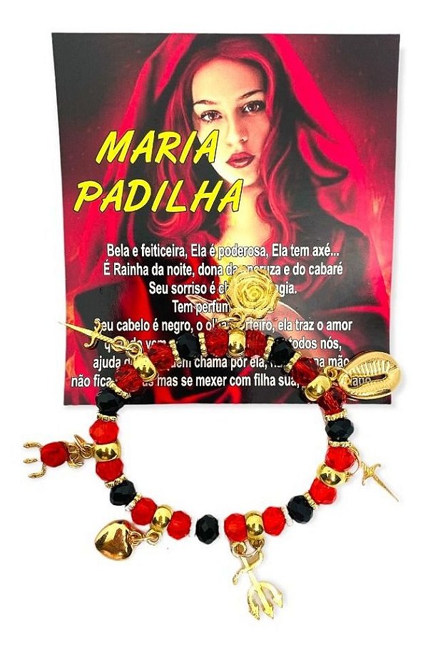 Pulseira Maria Padilha Ajustável Umbanda Candomble