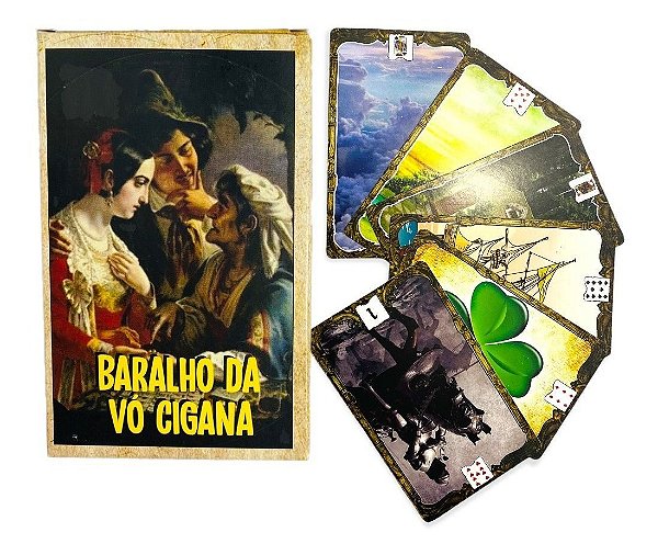 Baralho Cigana da Sorte - Tarot Cigano - 36 Cartas com folheto