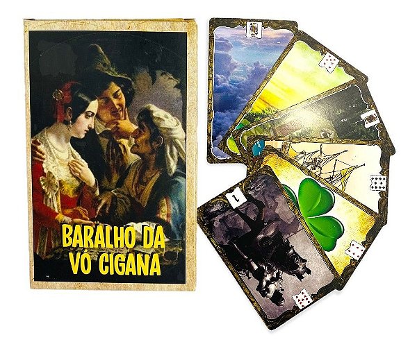 Kit 4 Baralho E Jogo De Cartas Ciganas 36 Cartas E Manual