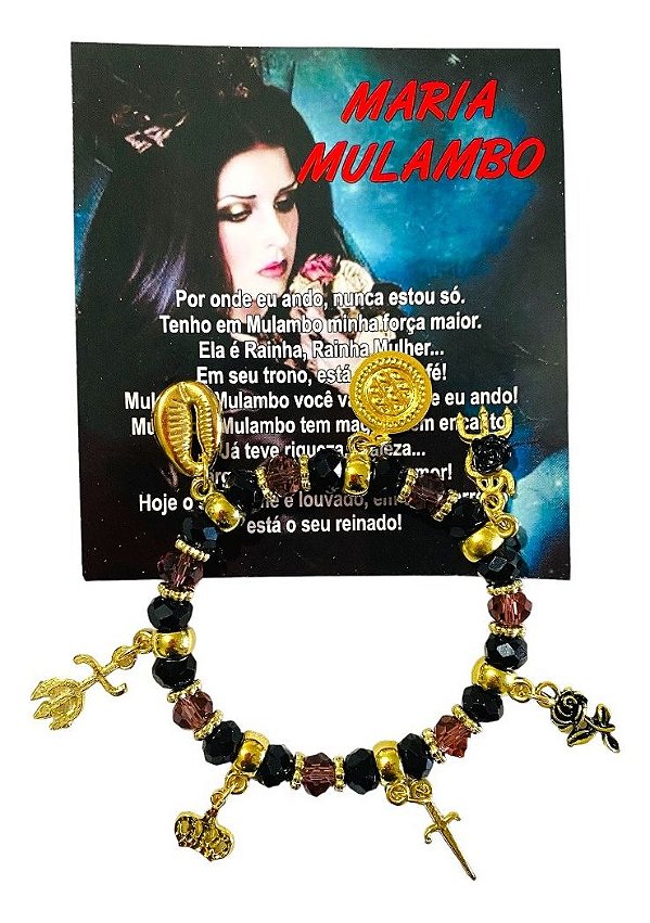 Pulseira Maria Mulambo Ajustável Umbanda Candomble