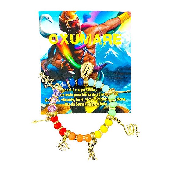 Pulseira De Orixás Entidades Oxumare 7 Cores
