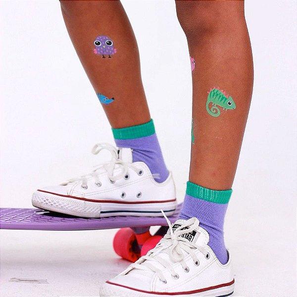 Tattoo Temporária Animais Rato | Peles Pretas - Flora & Bem