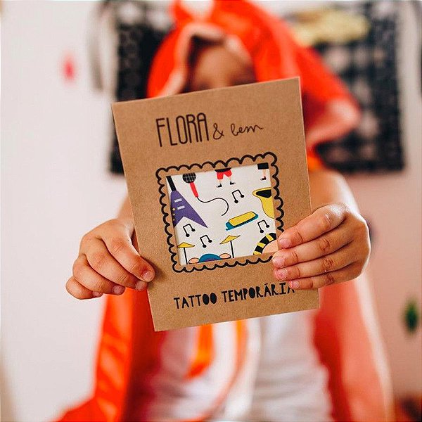Tattoo Temporária Rock | Peles Pretas - Flora & Bem