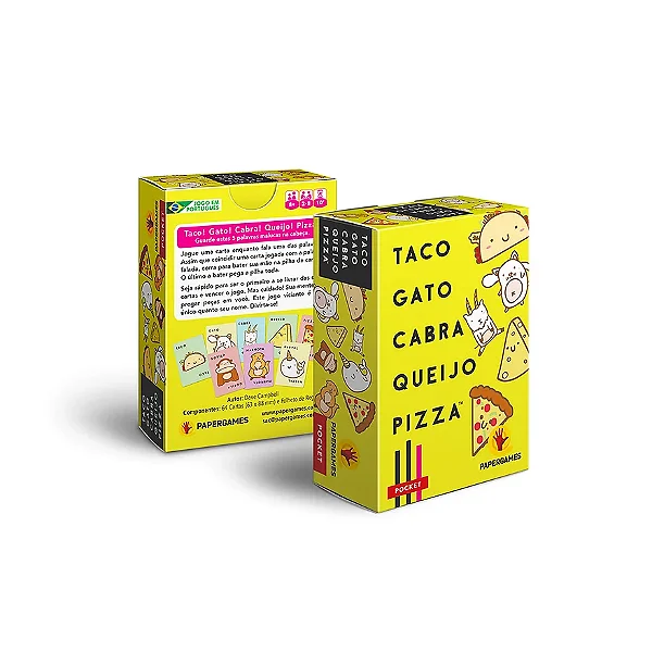 Taco Gato Cabra Queijo Pizza - Um Jogo Maluco e Divertido! - PaperGames