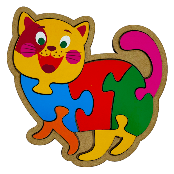 Quebra-Cabeça Gato: diversão e aprendizado para crianças - Maninho Brinquedos