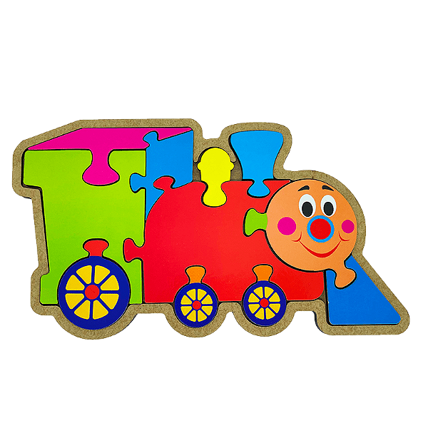 Quebra-Cabeça Trem: diversão e aprendizado para crianças - Maninho Brinquedos