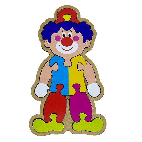 Quebra-Cabeça Palhaço: diversão e aprendizado para crianças - Maninho Brinquedos