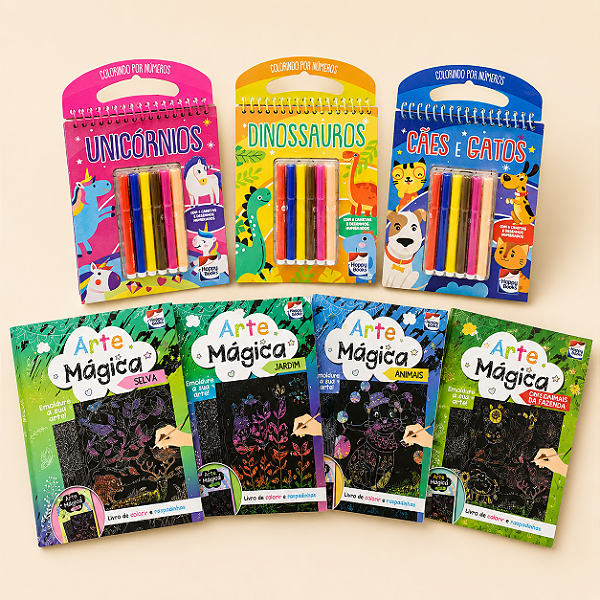 Mega Kit Atividades Criativas - 7 livros