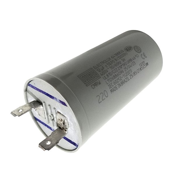 Capacitor Lavadora Electrolux 12Uf 400V 64188826 Original