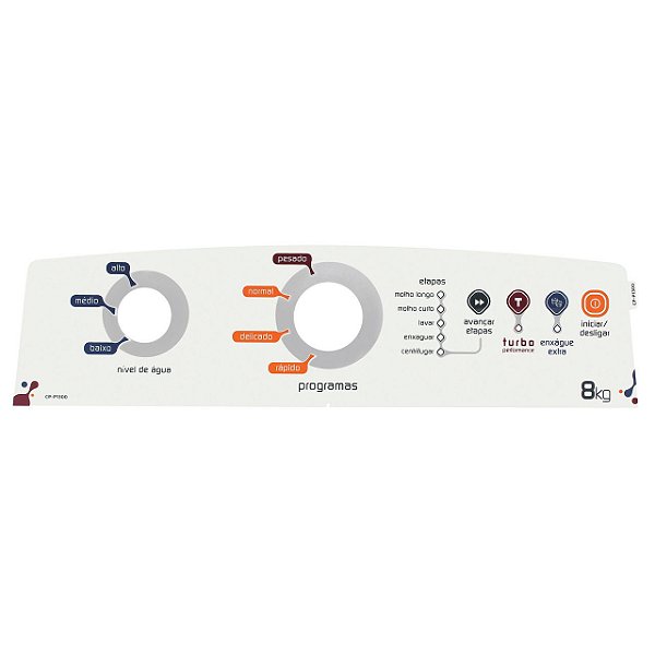 Painel Decorativo Lavadora Brastemp BWB08A W10304731