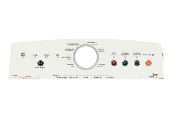 Painel Decorativo Lavadora Brastemp BWB11AB W10549970