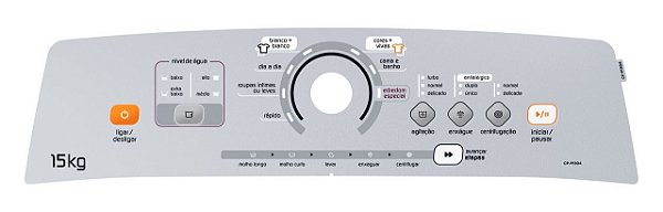 Painel Decorativo Lavadora Brastemp BWH15 BWN15 W11159079