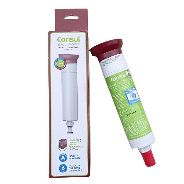 Refil Filtro Purificador Consul CPB33AV W11601002 Original