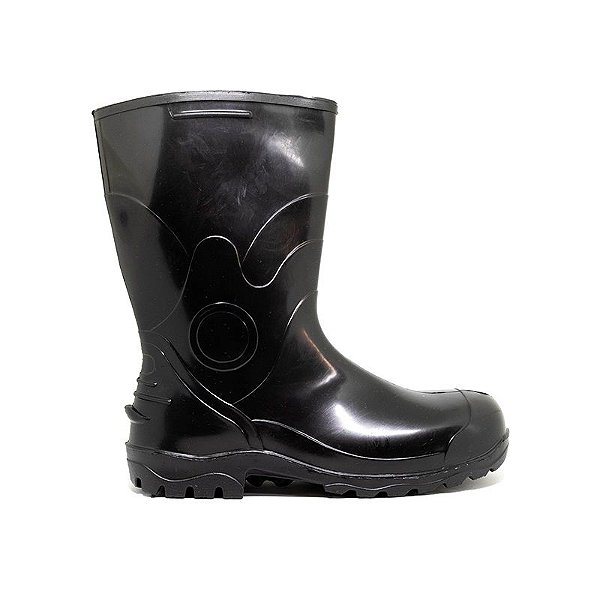 Bota Pvc Preta com Bico Aço Bracol CA26586