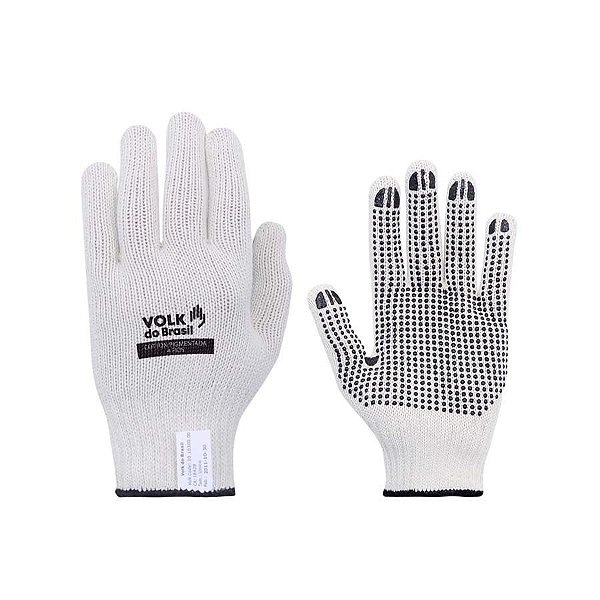 Luva Tricotada Algodão com Pigmento Volk CA 30521
