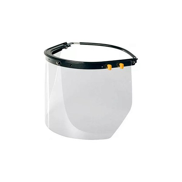 Protetor Facial com Suporte e  Visor Incolor Carbografite CA 25721