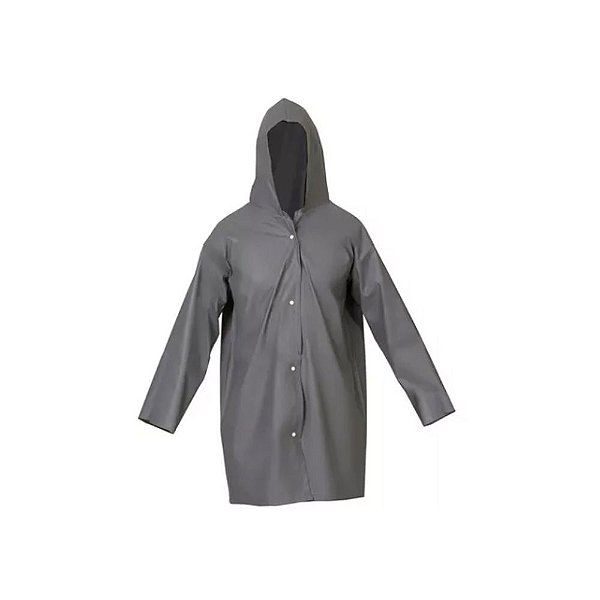Capa de Chuva PVC Cinza Brascamp CA28449 - GG