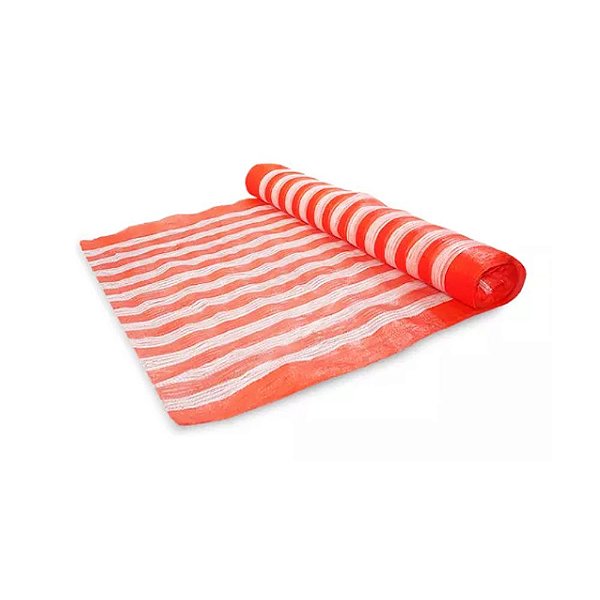 Tela Sinalização Laranja/Branca 1,20x50m
