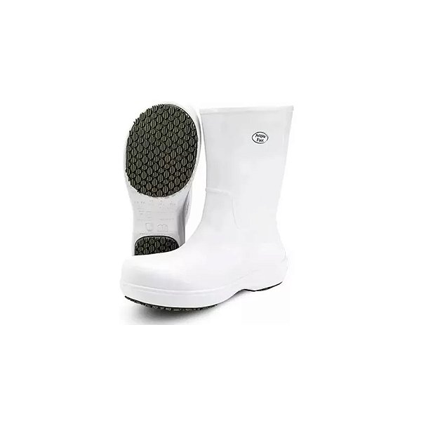 Bota de EVA Cano 28cm Térmica com Solado Antiderrapante Branca BB87 CA 42632 Soft Works -