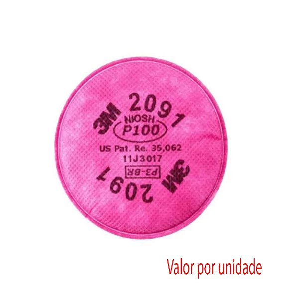 Filtro Mecânico de Alta Eficiência 2091 P3 SL - 3M (Valor da unidade)