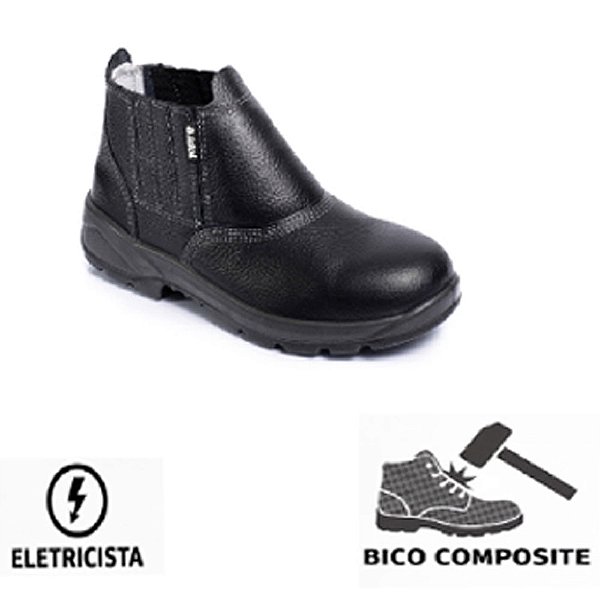 Botina Eletricista Bico Composite CA 30187 Idol -