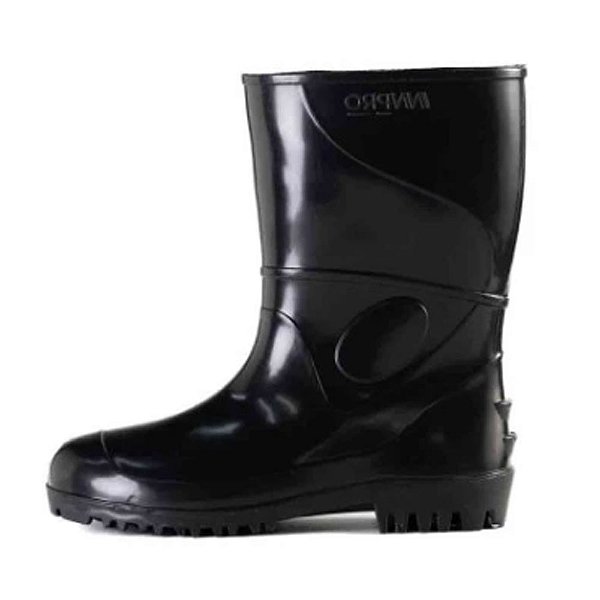 Bota PVC Preta Cano Médio CA 36025 INNPRO