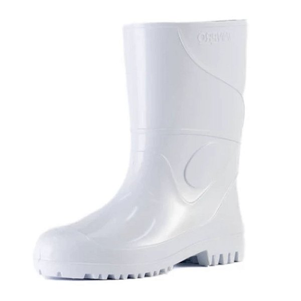 Bota PVC Branca Cano Médio CA 36025 INNPRO