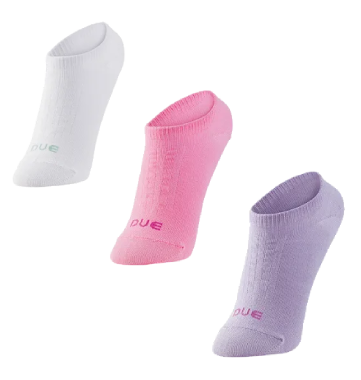 Meia invisível juvenil malha retida feminina - 1 kit com 3 pares sortidos