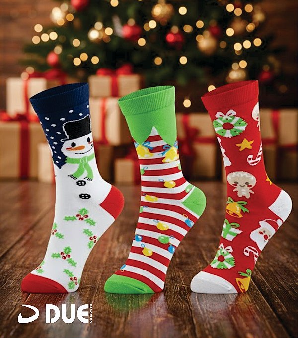 Meias Natal Juvenil e Adulto