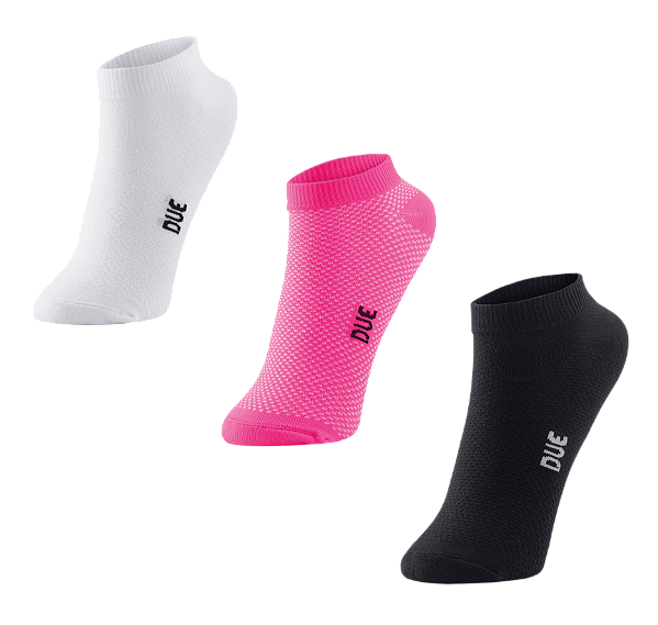 Meia Invisível Micro Fibra Feminina - 1 kit com 3 pares sortidos