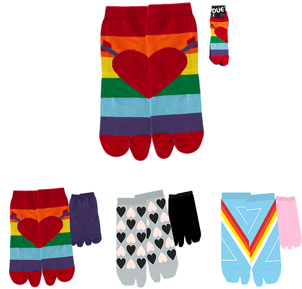 Meia Dedinho feminina - kit com 2 pares