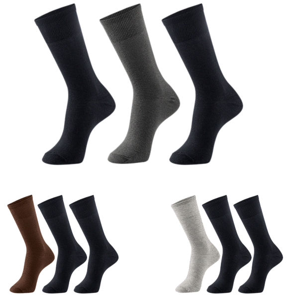 Meia Casual Básica – Kit com 3 Pares