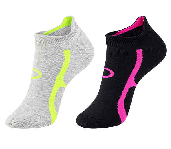 Meia Fitness Pro feminina - kit com 2 pares sortidos