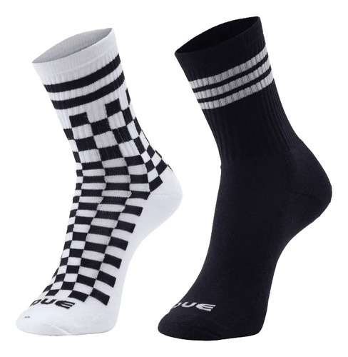 Meia Canelada Old School - Kit 2 Pares - 39 Ao 43 Due Wear