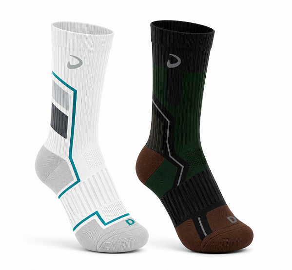 Meia Performance Cano Longo Masculino - Kit com 2 pares