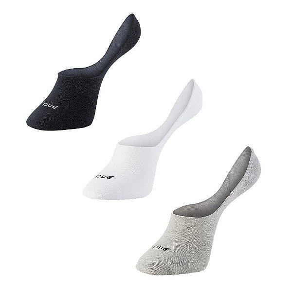 Meia Micro Invisível Masculina - 1 kit com 2 pares sortidos