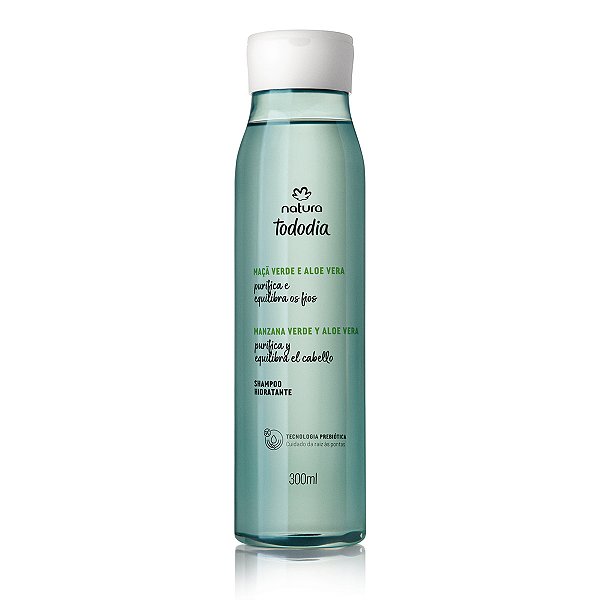 Shampoo Hidratante Tododia Maçã Verde e Aloe Vera 300ml - Natura