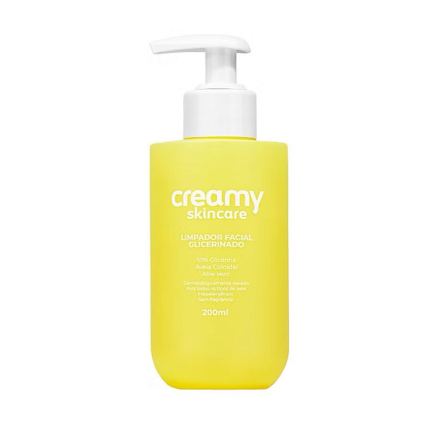 Sabonete Facial Glicerinado 200ml - Creamy