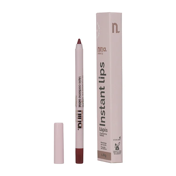 Lápis para Contorno Labial Instant Lips - Nina Makeup