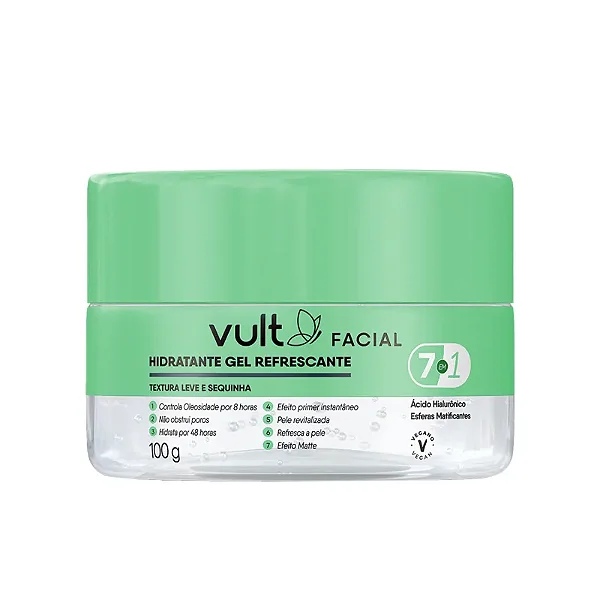 Gel Hidratante Facial Refrescante 7 em 1 100g - Vult