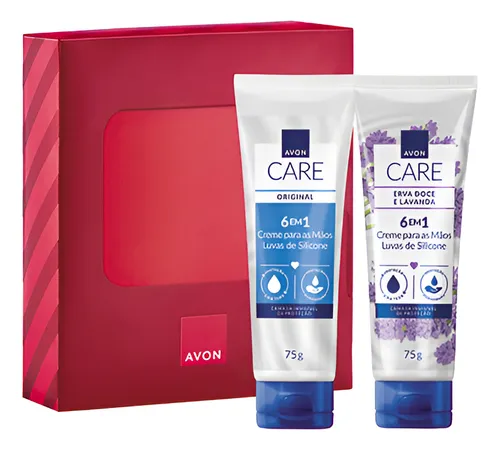 Presente Avon Care Duo Luvas Original e Coco