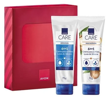 Presente Avon Care Duo Luvas Original e Macadâmia