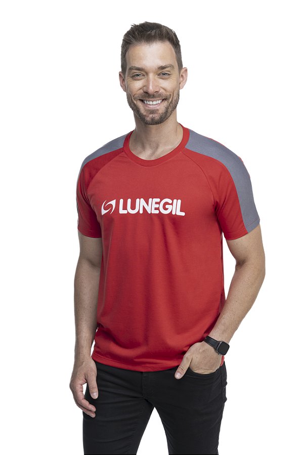 Camiseta PV Raglã com Faixa